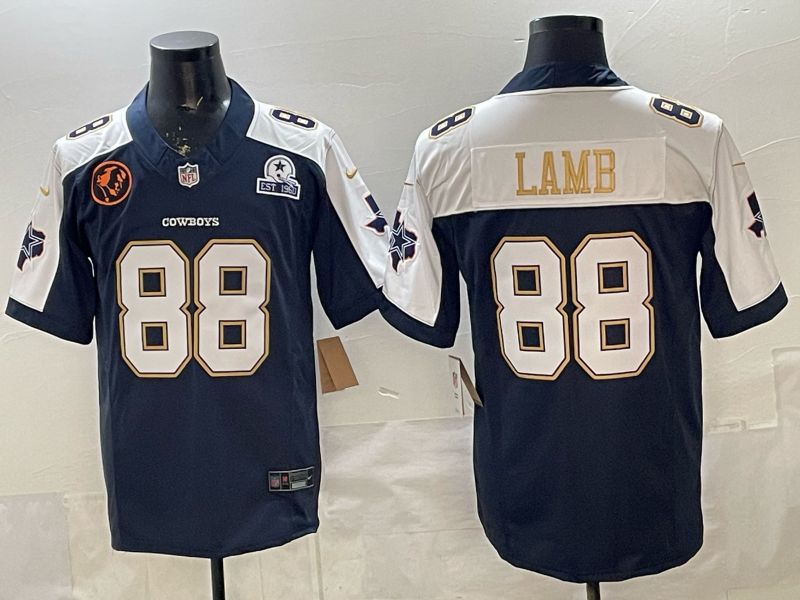 Men 2026 Dallas Cowboys #88 Lamb blue 6th generation Nike Limited NFL Jersey style 02
